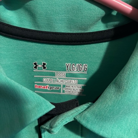 UNDER ARMOUR LOOSE Youth L heat gear polo - Picture 2 of 3